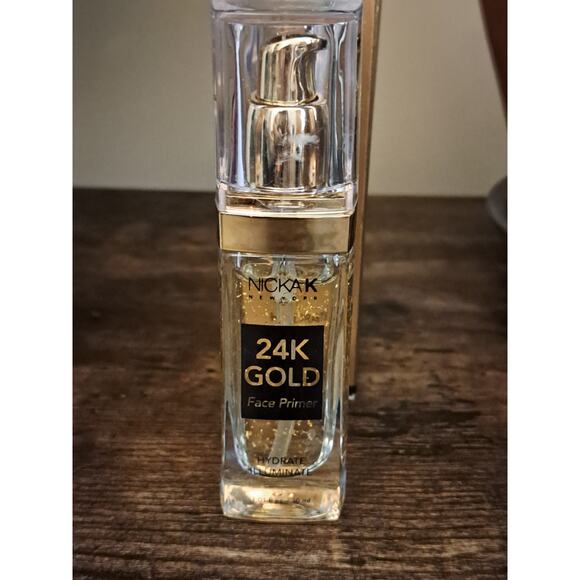 Nicka K New York 24K Gold Face Primer Hydrate Illuminate 1.01fl.oz/30mL - Picture 2 of 6